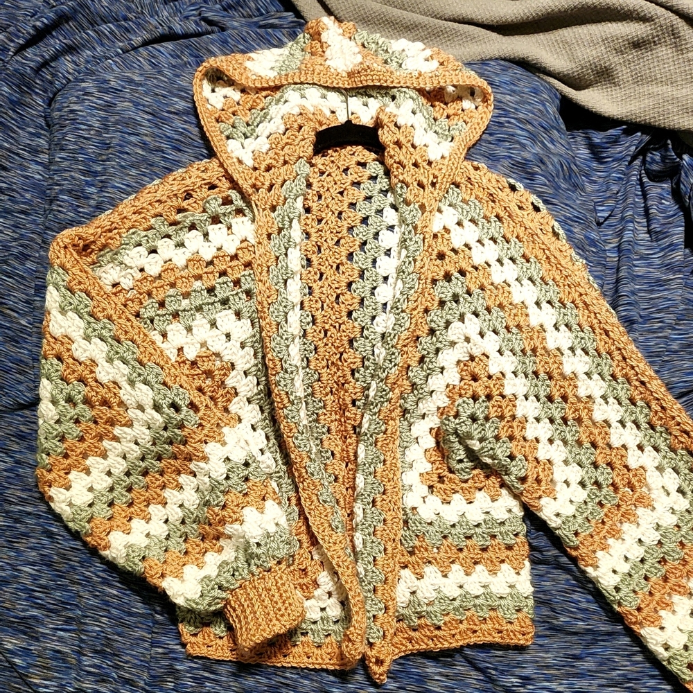 Handcrafted Multicolor Crochet Sweater